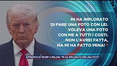 Donald Trump provoca Giorgia Meloni
