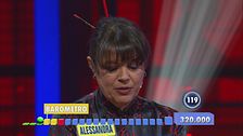 Alessandra al gioco finale