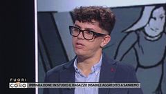 Immigrati: in studio il ragazzo disabile aggredito a Sanremo
