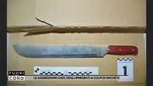 Le aggressioni choc degli immigrati a colpi di machete