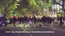 La piazza pro Pal si trasforma in guerriglia