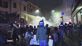 Gli scontri a Bologna