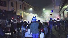 Gli scontri a Bologna
