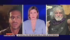 Lorenzo D'Agostino in collegamento dalla Global Sumud Flotilla