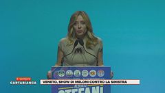 Veneto: show di Meloni contro la sinistra