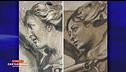 Mauro Corona e l'affresco con il viso di Giorgia Meloni
