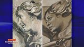 Mauro Corona e l'affresco con il viso di Giorgia Meloni
