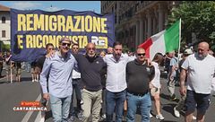 Roma, il corteo a favore della remigrazione