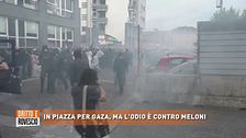 In piazza per Gaza, ma l'odio è contro Meloni