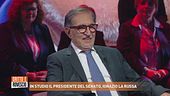In studio il presidente del Senato, Ignazio la Russa