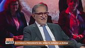 In studio il presidente del Senato, Ignazio la Russa