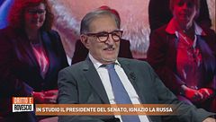In studio il presidente del Senato, Ignazio la Russa