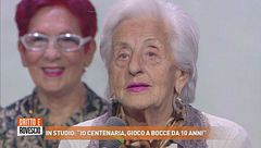 In studio: "Ho 100 anni ma alla vecchiaia non ci penso"