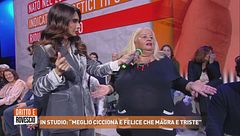 In studio: "Meglio cicciona e felice che magra e triste"