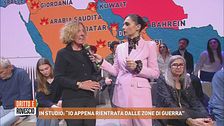 In studio: "Io appena rientrata dalle zona di guerra"