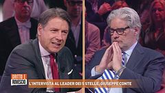 Paolo Del Debbio intervista il leader del M5S, Giuseppe Conte