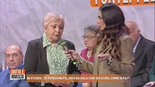 In studio: "Io pensionata, vivo da sola con 355 euro, come si fa?"