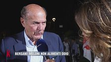 Pier Luigi Bersani: "Giorgia Meloni non alimenti odio"