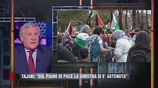 Antonio Tajani, la Sinistra e il piano di pace