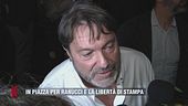 In piazza per Ranucci e la libertà di stampa