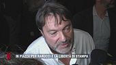 In piazza per Ranucci e la libertà di stampa