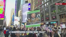 Le manifestazioni contro "King Trump"