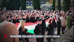 Predappio: tra mani sul cuore e saluti romani