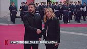 L'incontro tra Meloni e Zelensky a Roma