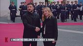 L'incontro tra Meloni e Zelensky a Roma