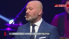 Il comico Pucci diventa un caso politico