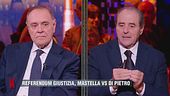 Referendum giustizia: Clemente Mastella vs Antonio Di Pietro
