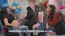 Pancioni decorati e set fotografici, gravidanze alla moda