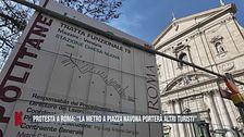 Protesta a Roma: "La metro a piazza Navona porterà altri turisti"