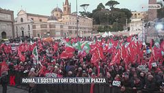 Roma, i sostenitori del NO in piazza
