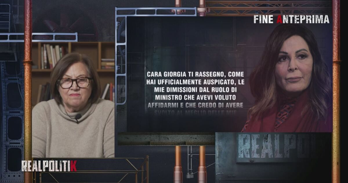 Realpolitik: Le dimissioni di Daniela Santanchè Video | Mediaset Infinity