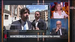 Scontro sulla sicurezza, centrodestra diviso