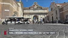 Roma, l'invasione senza regole delle golf car per i turisti
