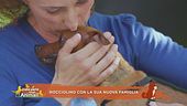 Nocciolino con la sua nuova famiglia