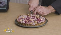 Crostata salata con cannellini e noci