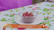 Ganache al cioccolato, nocciole e lampone