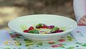 Panzanella liquida con verdure crude e cotte