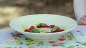 Panzanella liquida con verdure crude e cotte