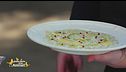 Risotto alle erbette di Provenza, zest di limone e nespole al pepe rosa
