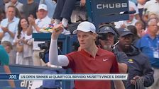 US Open : Sinner ai quarti col brivido, Musetti vince il derby