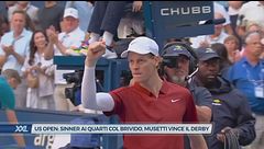 US Open : Sinner ai quarti col brivido, Musetti vince il derby