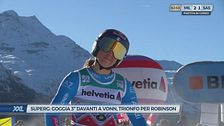 SuperG: Goggia 3° davanti a Vonn, trionfo per Robinson