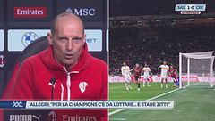 Allegri: "Per la Champions c'è da lottare...e stare zitti!"