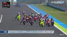 Marquez si prende la sprint in Brasile dopo il "buca gate"