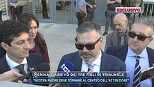 Pierina Paganelli, l'arrivo dei tre figli in tribunale
