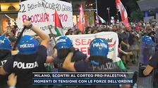 Milano, scontri al corteo pro-Palestina